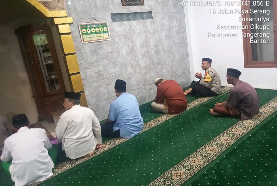 Bhabinkamtibmas Kelurahan Sukamulya Kunjungi Kegiatan Subuh Keliling