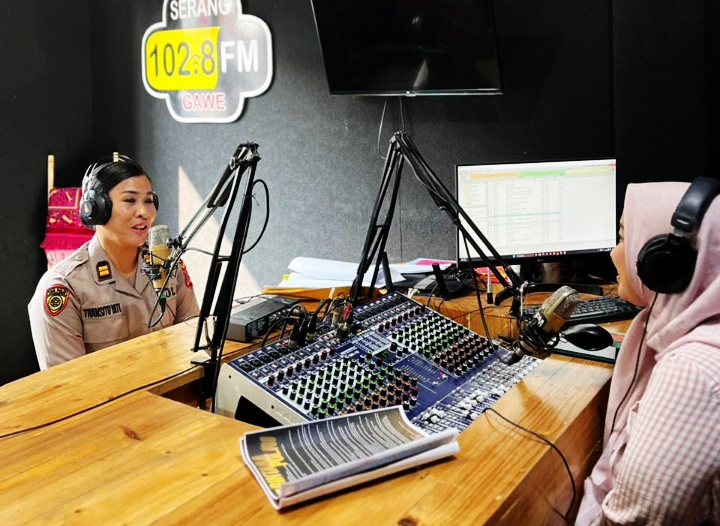 Biro SDM Polda Banten Talkshow Sosialisasi Penerimaan Polri Tahun 2024