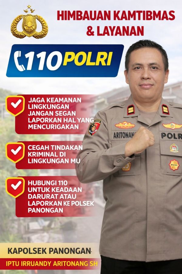 Kapolsek Panongan Ajak Warga Aktif Jaga Kamtibmas dan Gunakan Layanan 110