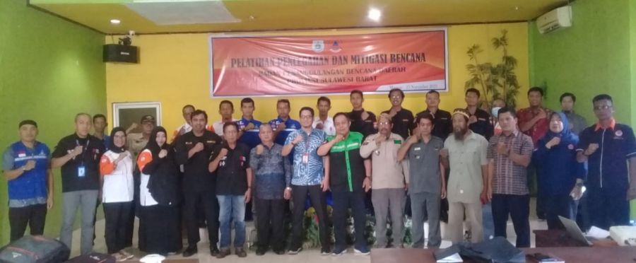 Ketua Senkom Mitra Polri Mamuju Hadiri Pelatihan Pencegahan dan Mitigasi Bencana BPBD