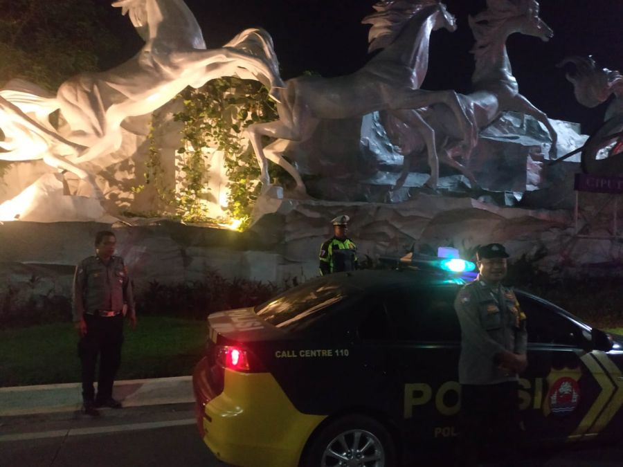 Patroli Malam Ops Cipkon di Darkum Polsek Cikupa, Upaya Pawas Kanit Lantas Jaga Kamtibmas