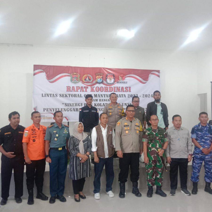 Rakor Lintas Sektoral Operasi Mantap Brata Polresta Mamuju Libatkan Senkom
